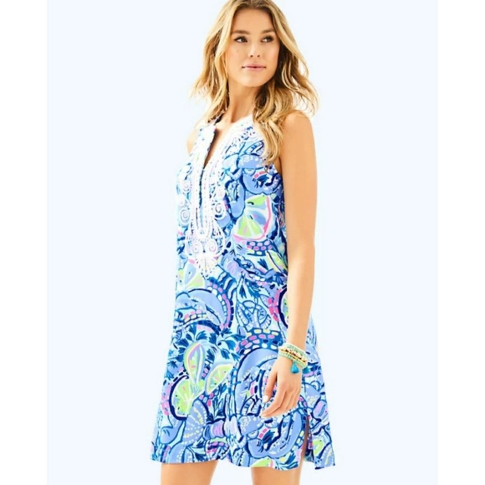 Lilly Pulitzer Carlotta Stretch Shift Dress 6 NWT